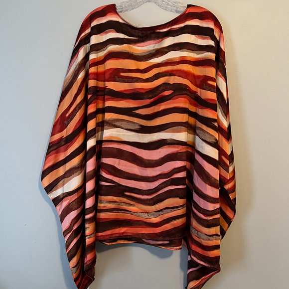 Dana Buchman Silky Poncho Style Top Plus Size 2XL - Picture 5 of 9